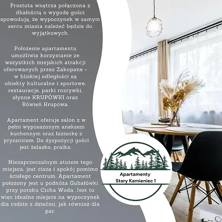 Stary Kamieniec 1 Giewont Apartment Zakopane